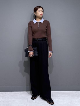 「VIS（ビス）のアイテム」を使った、ayukamiさん（レディース・167cm）の秋コーディネート