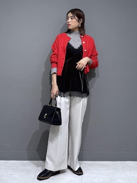 「アイテム（チュニック）」を使った、ayukamiさん（レディース・167cm）の冬コーディネート