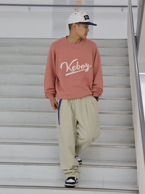 KEBOZ（ケボズ）の「ICON LOGO COTTON KNIT SWEATER（ニット