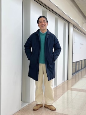 「BATONER（バトナー）のアイテム」を使った、shimizuさん（メンズ・177cm）の冬コーディネート