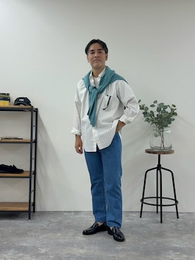 「THOMAS MASON（トーマス メイソン）のアイテム」を使った、shimizuさん（メンズ・176cm）の秋コーディネート