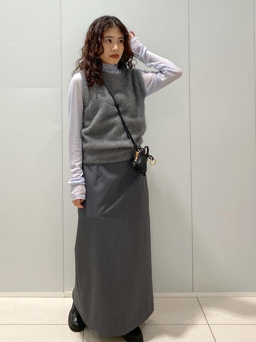セール】ウールモヘヤタイトスカート/セットアップ対応（スカート