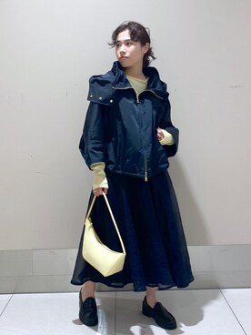 「ROPÉ」｜「アイテム（マウンテンパーカー）」を使った、eriさん（レディース・149cm）の冬コーディネート