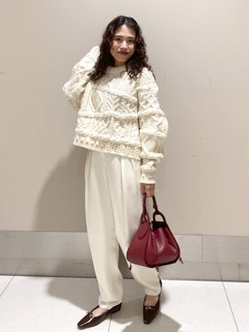 「ROPE'（ロペ）のBridget Shoes（ブリジットシューズ）（パンプス）」を使った、eriさん（レディース・149cm）の秋コーディネート