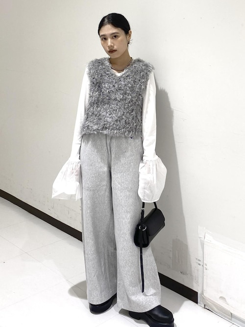 【新品未使用】アダムエロペ フェザーベスト ADAM ET ROPE' ベスト ジレ フェザーベスト レディース : ZOZOTOWN