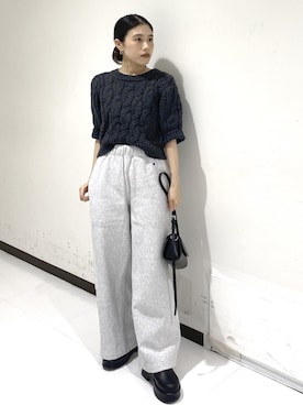 「アイテム（スウェットパンツ）」を使った、eriさん（レディース・149cm）の秋コーディネート