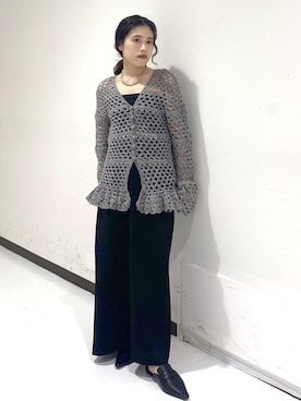 「アイテム（カーディガン/ボレロ）」を使った、eriさん（レディース・149cm・30代）の夏コーディネート