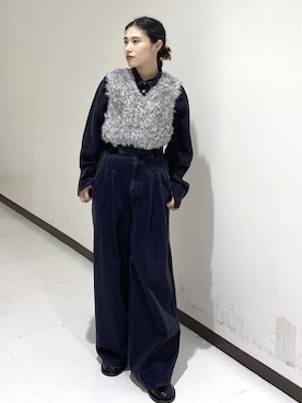 「アイテム（ベスト）」を使った、eriさん（レディース・149cm・30代）の秋コーディネート