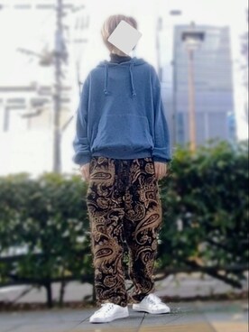 「NOのアイテム（トップス）」を使った、trさん（メンズ・168cm）の冬コーディネート