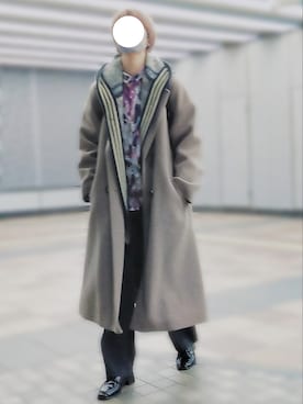 「ニットパーカー」｜「アイテム（ジャケット/アウター）」を使った、trさん（メンズ・168cm）の冬コーディネート