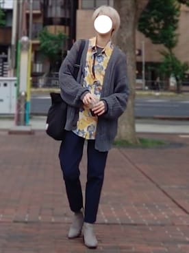 「HOOK（フック）のアイテム（シャツ/ブラウス）」を使った、trさん（メンズ・168cm）の春コーディネート
