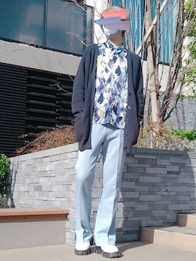 「G.O.C（ジーオーシー）のアイテム（パンツ）」を使った、trさん（メンズ・168cm）の春コーディネート