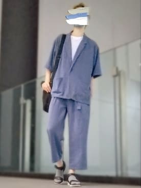 「HALHAM（ハルハム）のアイテム（ジャケット/アウター）」を使った、trさん（メンズ・168cm）の夏コーディネート