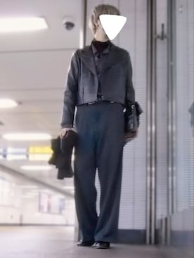 「BEAMS（ビームス）のアイテム（ライダースジャケット）」を使った、trさん（メンズ・168cm）の秋コーディネート