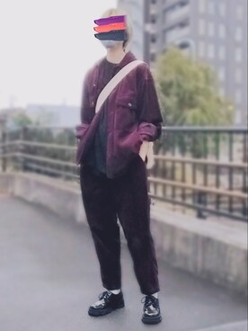 「ALAND（エーランド）のアイテム」を使った、trさん（メンズ・168cm）の秋コーディネート