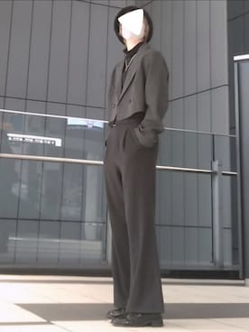 「JUNRED（ジュンレッド）のアイテム」を使った、trさん（レディース・168cm）の冬コーディネート