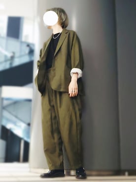「PUBLUX（パブリュクス）のアイテム（テーラードジャケット）」を使った、trさん（メンズ・168cm）の春コーディネート