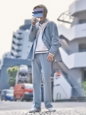 「G.O.C（ジーオーシー）のアイテム（テーラードジャケット）」を使った、trさん（メンズ・168cm）の秋コーディネート