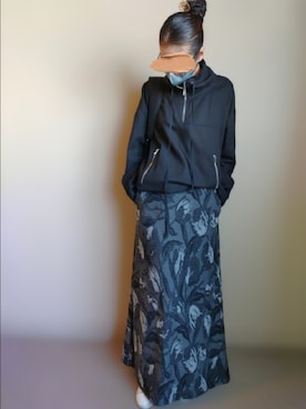 「antiqua（アンティカ）のアイテム（その他アウター）」を使った、namilunaさん（レディース・166cm）の春コーディネート