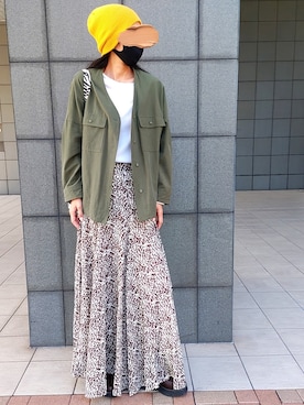 「秋色コーデ」｜「アイテム（ジャケット/アウター）」を使った、namilunaさん（レディース・166cm）の秋コーディネート