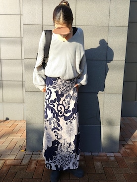 「Silky（シルキー）のアイテム」を使った、namilunaさん（レディース・166cm）の秋コーディネート