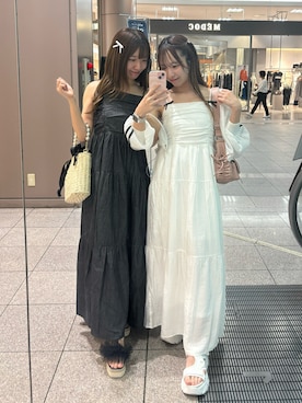 「スポサン」｜「アイテム（ブルゾン）」を使った、e r iさん（レディース・151cm）の夏コーディネート
