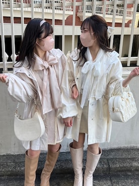 「nice claup」｜「アイテム（マウンテンパーカー）」を使った、e r iさん（レディース・151cm）の冬コーディネート