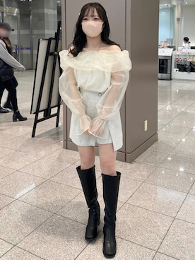 「スカパン」｜e r iさん（レディース・151cm）の冬コーディネート