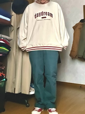 「ct70」｜「アイテム（スウェット）」を使った、Sさん（メンズ・175cm）の春コーディネート