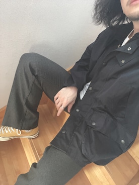 「Wrangler」｜「アイテム（その他アウター）」を使った、Sさん（メンズ・175cm）の秋コーディネート