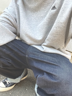 「ct70」｜「アイテム（スウェット）」を使った、Sさん（メンズ・175cm）の春コーディネート