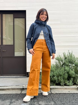 「AIGLE（エーグル）のアイテム（ジャケット/アウター）」を使った、leoraさん（レディース・165cm）の秋コーディネート