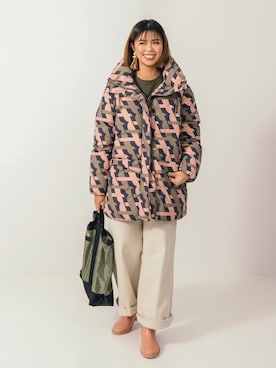 「AIGLE（エーグル）のアイテム（シューズ）」を使った、leoraさん（レディース・165cm）の冬コーディネート