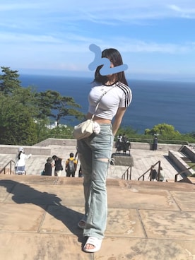 「PRADA（プラダ）のアイテム」を使った、♡̷ ゅゅ ♡̷さん（レディース・157cm）の夏コーディネート