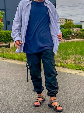 「ARCADE（アーケード）のアイテム」を使った、らーいさん（メンズ・172cm）の春コーディネート