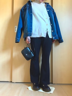 「GRL（グレイル）のアイテム（デニムジャケット）」を使った、kokoさん（レディース・156cm）の春コーディネート