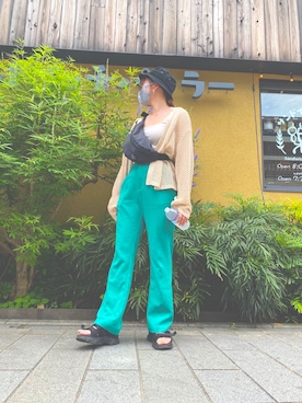 「Chillfar（チルファー）のアイテム（その他アウター）」を使った、kokoさん（レディース・157cm）の夏コーディネート