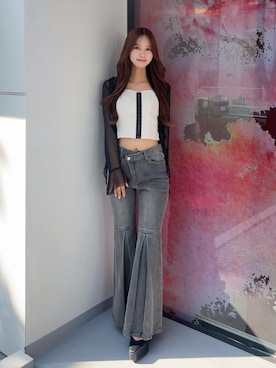 奈緒さん(レディース・162cm)の夏コーディネート