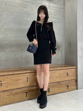 「162cm」｜「アイテム（ワンピース/ドレス）」を使った、奈緒さん（レディース・162cm）の秋コーディネート