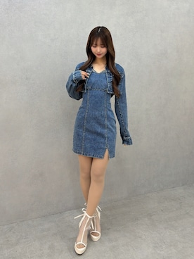 「EATME（イートミー）のアイテム」を使った、奈緒さん（レディース・162cm）の春コーディネート