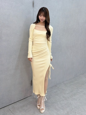 「EATME（イートミー）のアイテム」を使った、奈緒さん（レディース・162cm）の冬コーディネート