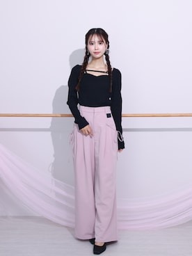 奈緒さん（レディース・162cm）の冬コーディネート