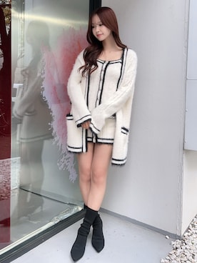 奈緒さん（レディース・162cm）の冬コーディネート