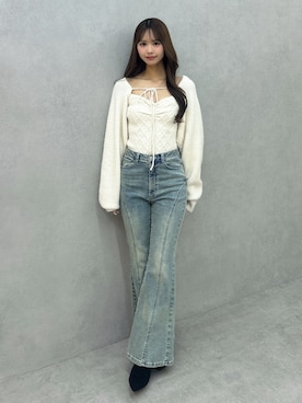 奈緒さん（レディース・162cm）の冬コーディネート