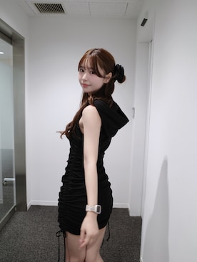 「EATME（イートミー）のアイテム（サンダル）」を使った、奈緒さん（レディース・162cm）の夏コーディネート