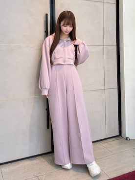 「EATME（イートミー）のアイテム」を使った、奈緒さん（レディース・162cm）の春コーディネート