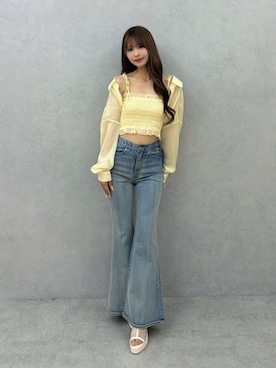 「EATME（イートミー）のアイテム」を使った、奈緒さん（レディース・162cm）の春コーディネート