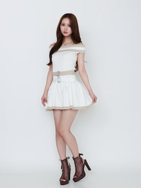 「アイテム（ワンピース）」を使った、奈緒さん（レディース・162cm）の夏コーディネート
