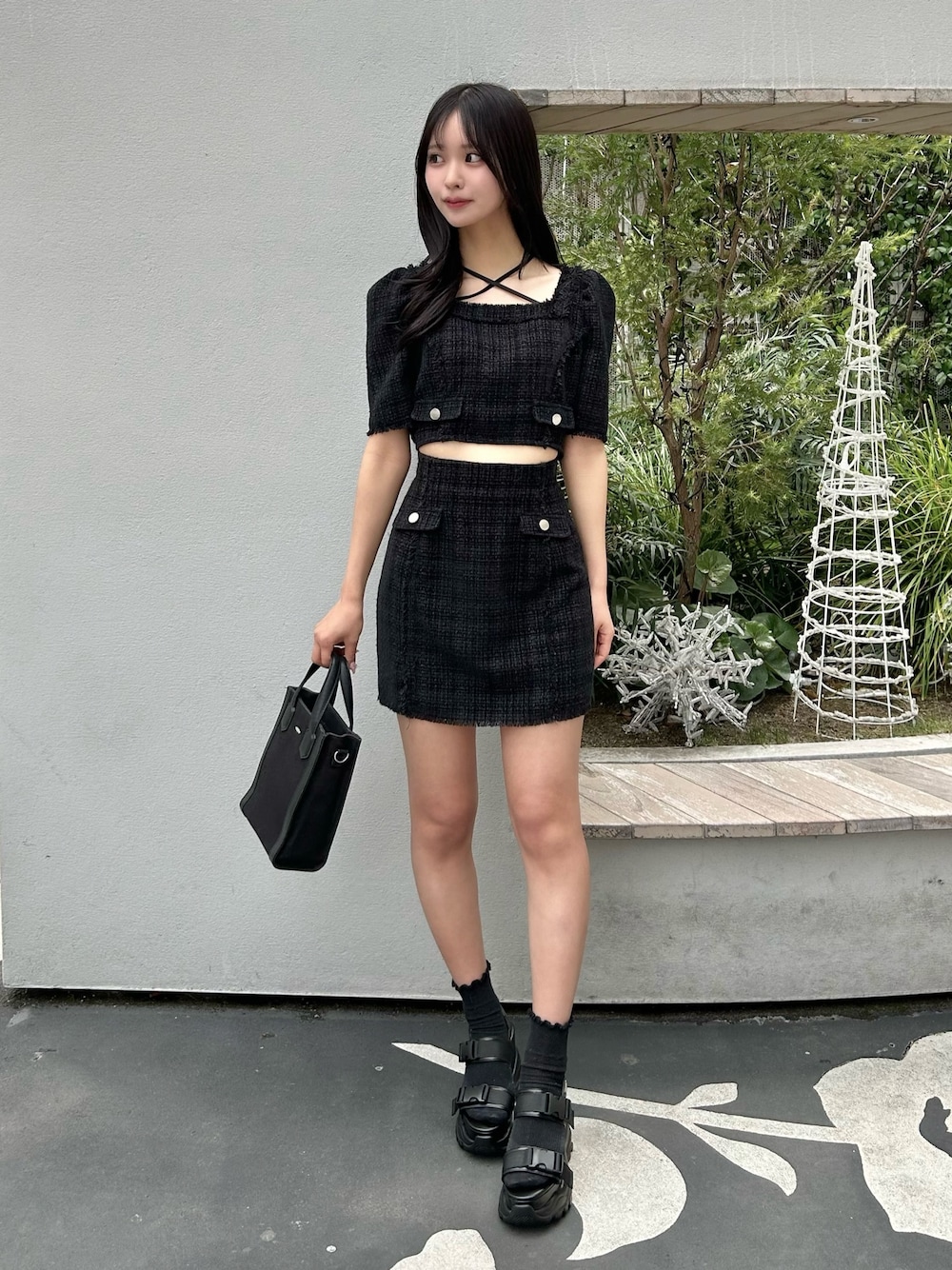 黒崎みさ×eat me ツイードセットアップ