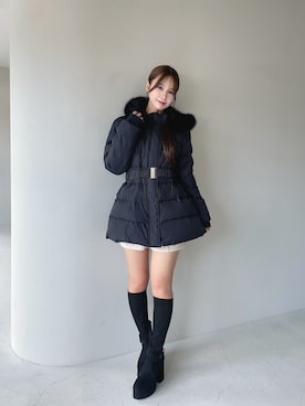 「アイテム（ダウンジャケット/コート）」を使った、奈緒さん（レディース・162cm）の夏コーディネート